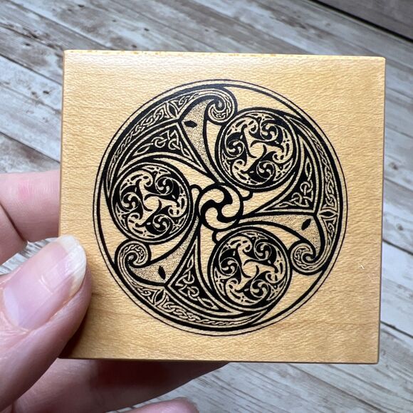 Lot 4 PSX Design 1995-1999 Wood Mounted Rubber Stamp - Tribal Native Vintage - Picture 8 of 8